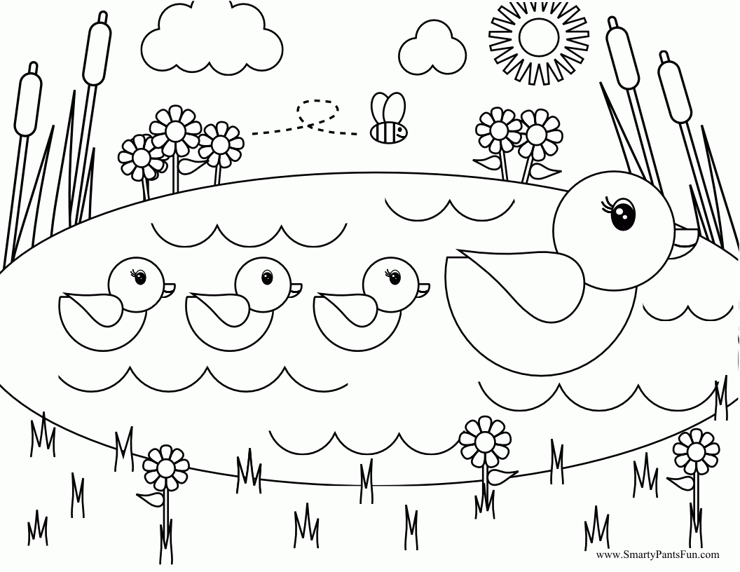 Easter and spring coloring pages download and print for free