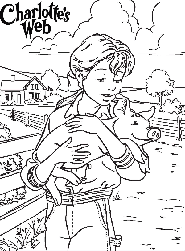 charolettes web | Charlottes web, Charlotte's web book, Coloring pages