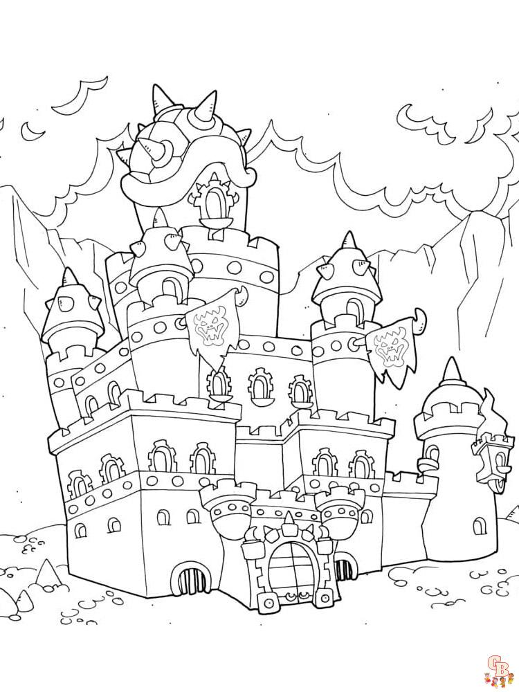 Castle Coloring Pages - Free Printable Sheets for Kids