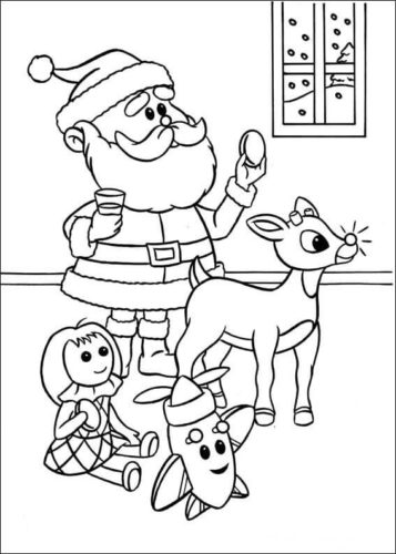 25 Free Rudolph The Red Nosed Reindeer Coloring Pages Printable