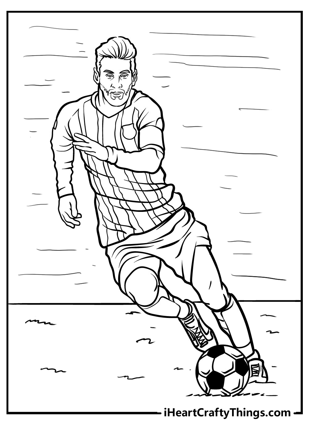 Footballers Coloring Pages - Coloring Nation