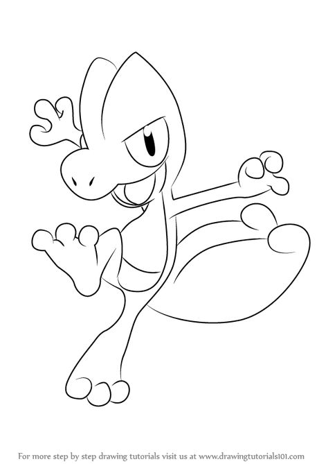 Treecko is a green color frog character from Pokemon. In this tutorial, we  will draw Treecko from Pokemon. | Pokemon coloring pages, Pokemon coloring,  Drawings