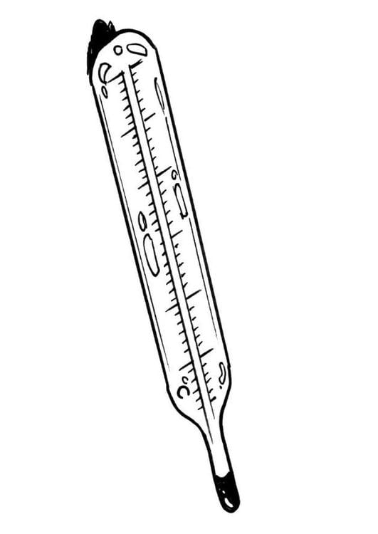 Coloring Page thermometer - free printable coloring pages - Img 12112