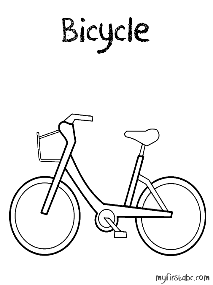 Drawing Bike / Bicycle #136950 (Transportation) – Printable coloring pages