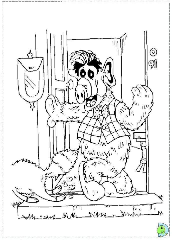 Alf Coloring pages, Alf coloring book, coloring pages for kids ...