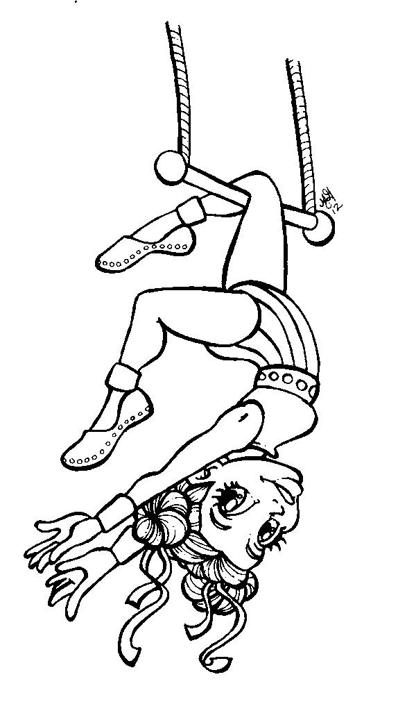 Acrobat Coloring Page