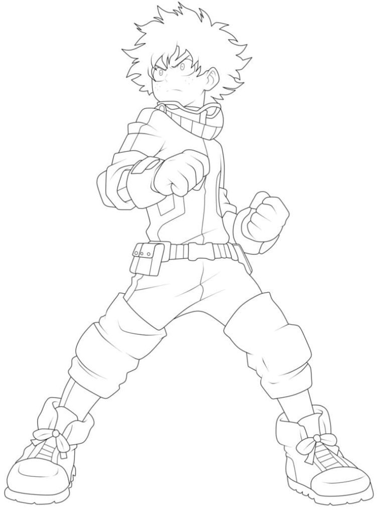 Boku no Hero – My Hero Academia free printable coloring pages –  Colorpages.org