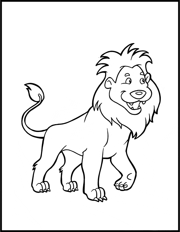 Lion coloring page - Animals Town - animals color sheet - Lion free  printable coloring pages animals