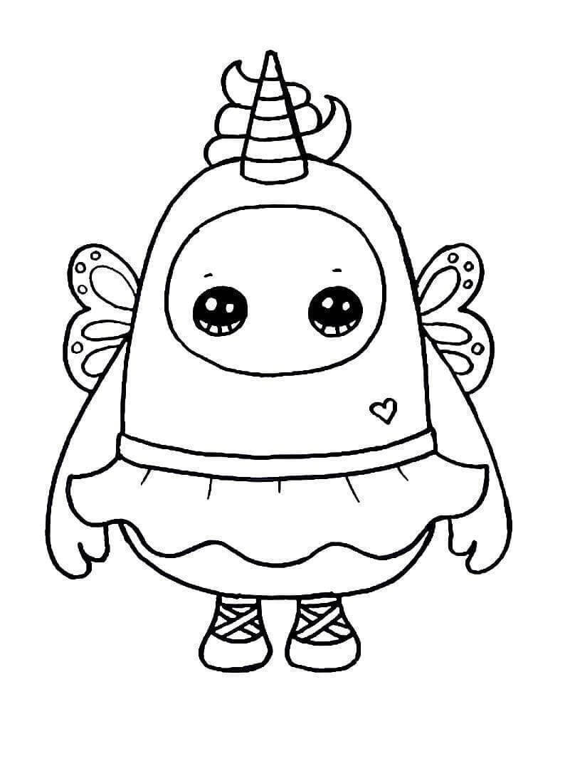 Fairycorn Fall Guys Coloring Page ...coloringonly.com