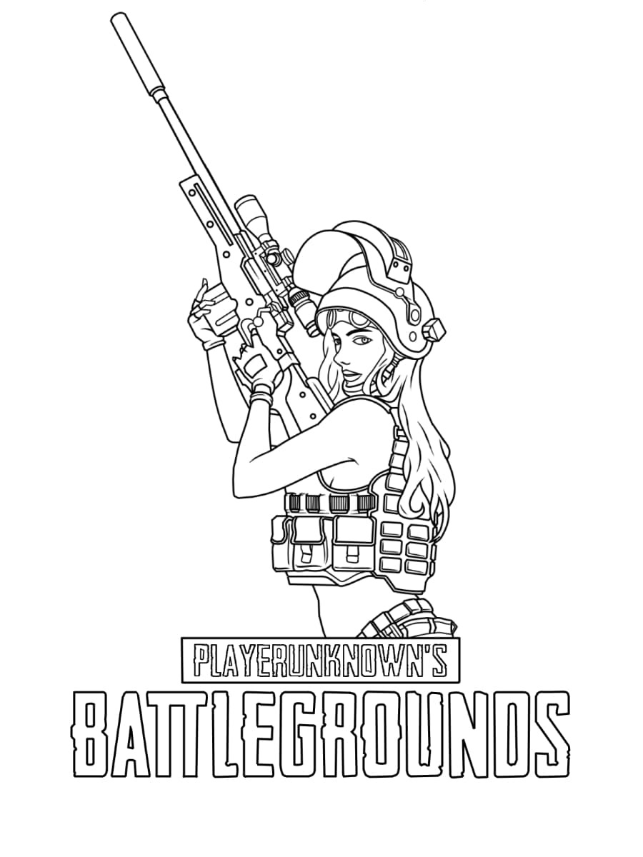 PUBG Coloring Pages | 20 New Coloring Pages Free Printable