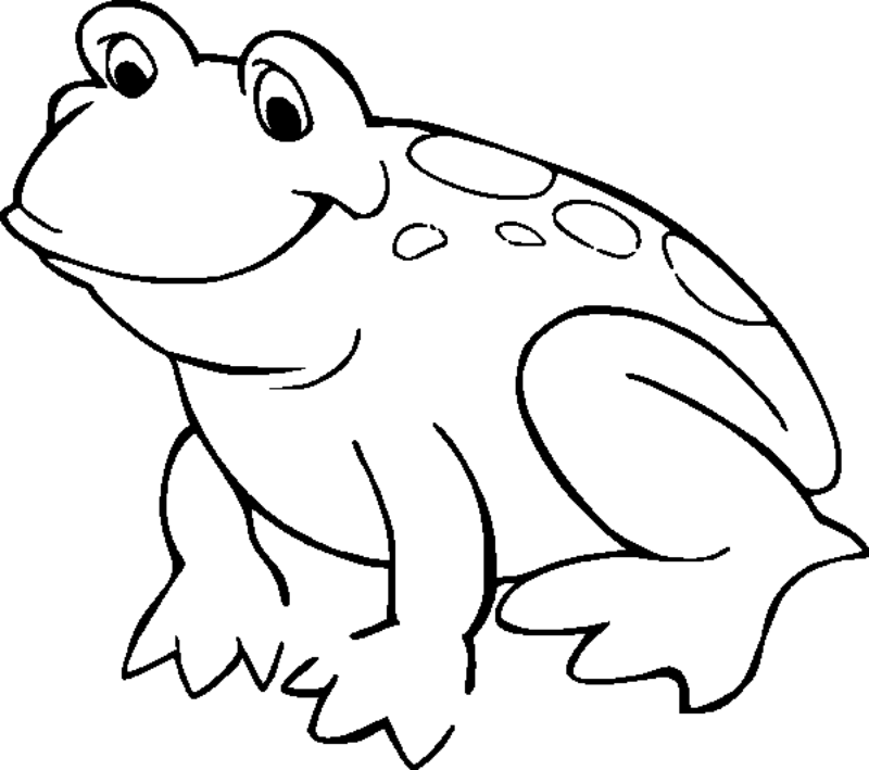 Frog Coloring - Coloring Pages for Kids and for Adults