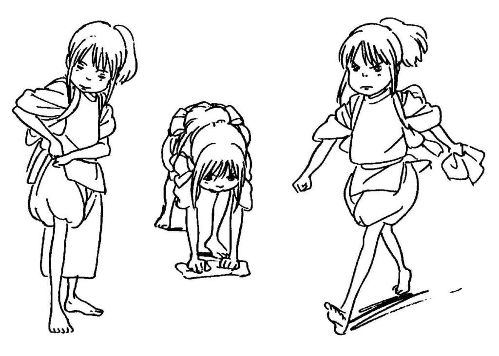 Cute Chihiro Coloring Pages - Spirited Away Coloring Pages - Coloring Pages  For Kids And Adults