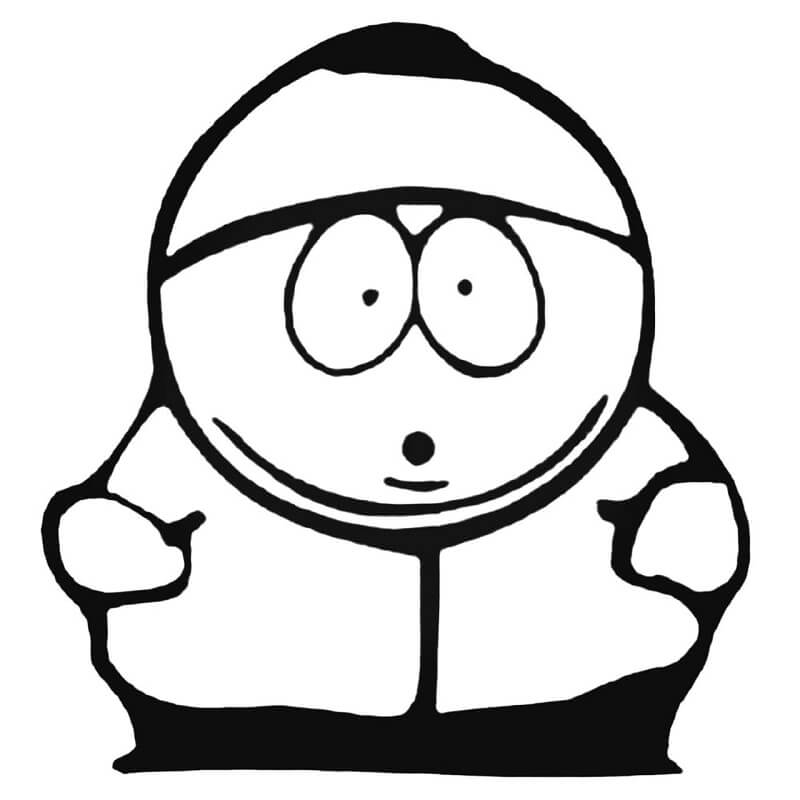 Funny Eric Cartman Coloring Page - Free Printable Coloring Pages for Kids