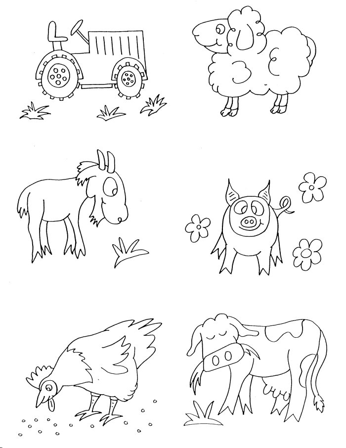 Farm Animals Coloring Pages For Toddlers | Coloring Page