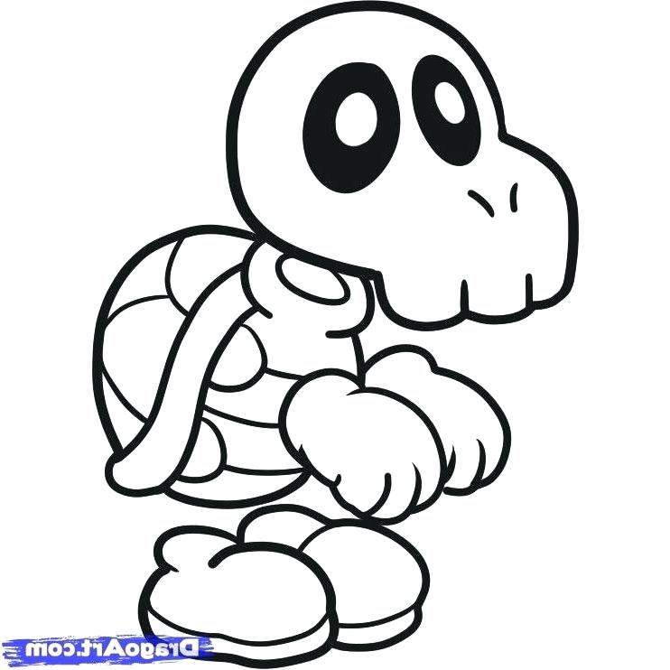 Mario Dry Bones Coloring Pages