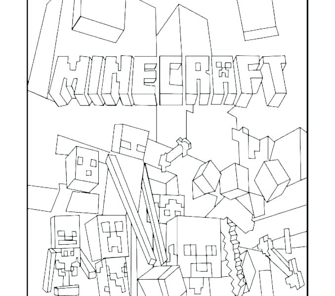 coloring pages of minecraft – messengerlive.info