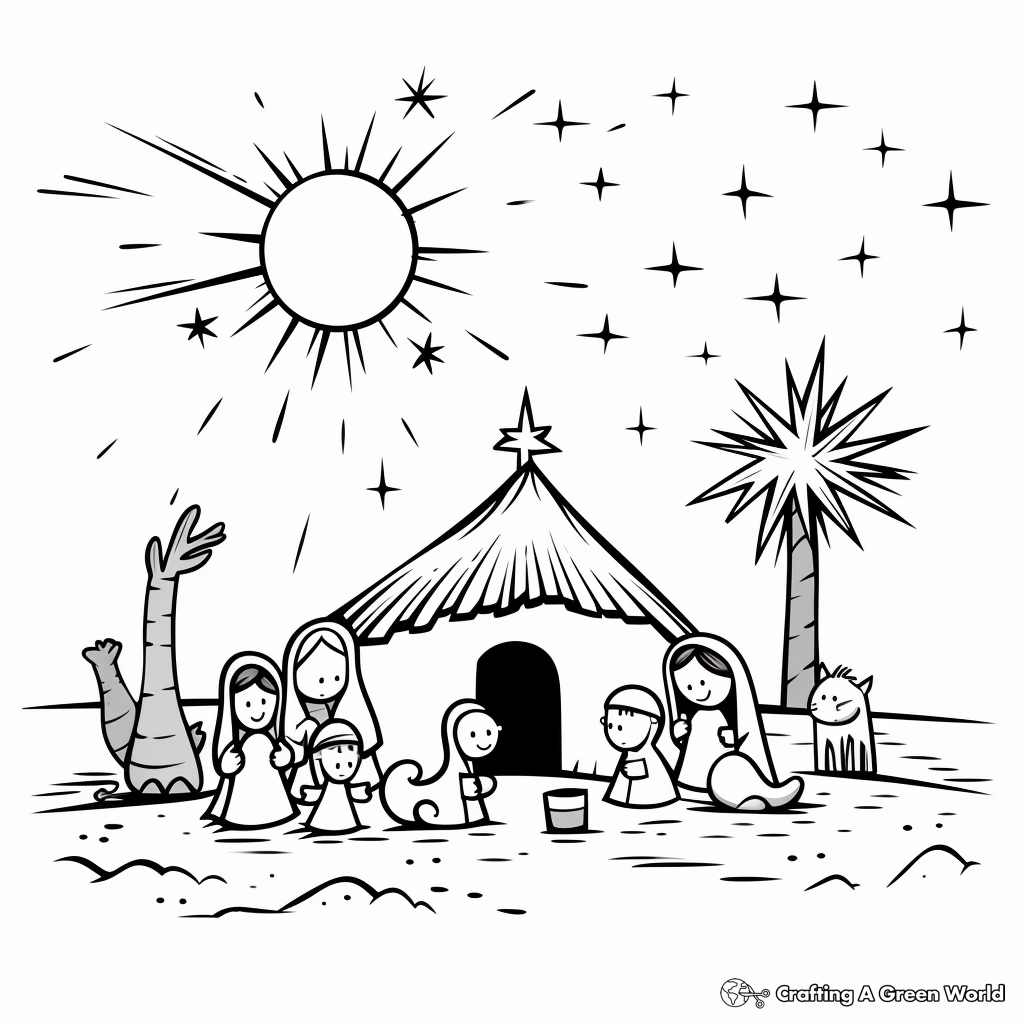Christian Christmas Coloring Pages ...