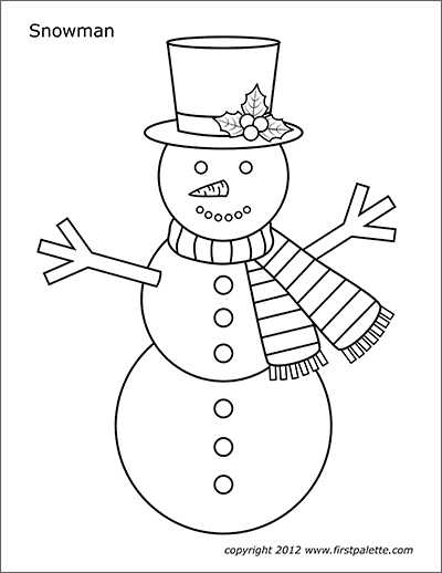 Snowman | Free Printable Templates ...