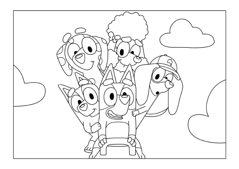 Free Printable Bluey Coloring Pages For ...