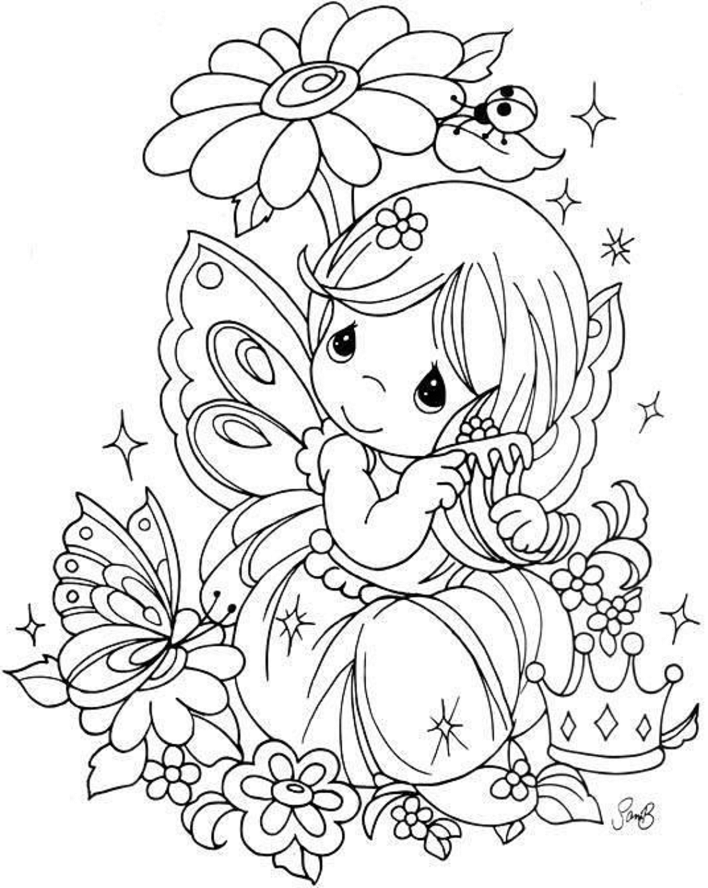 Precious Moments Coloring Pages - Free Printable Coloring Pages for Kids