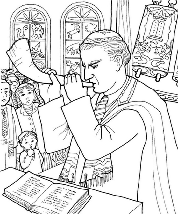 High Holidays, Yom Kippur Coloring Pages for Kids