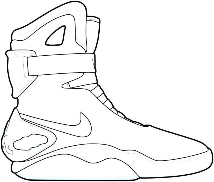 on ecolorings.info | Pictures of shoes, Coloring pages, Sneakers  illustration