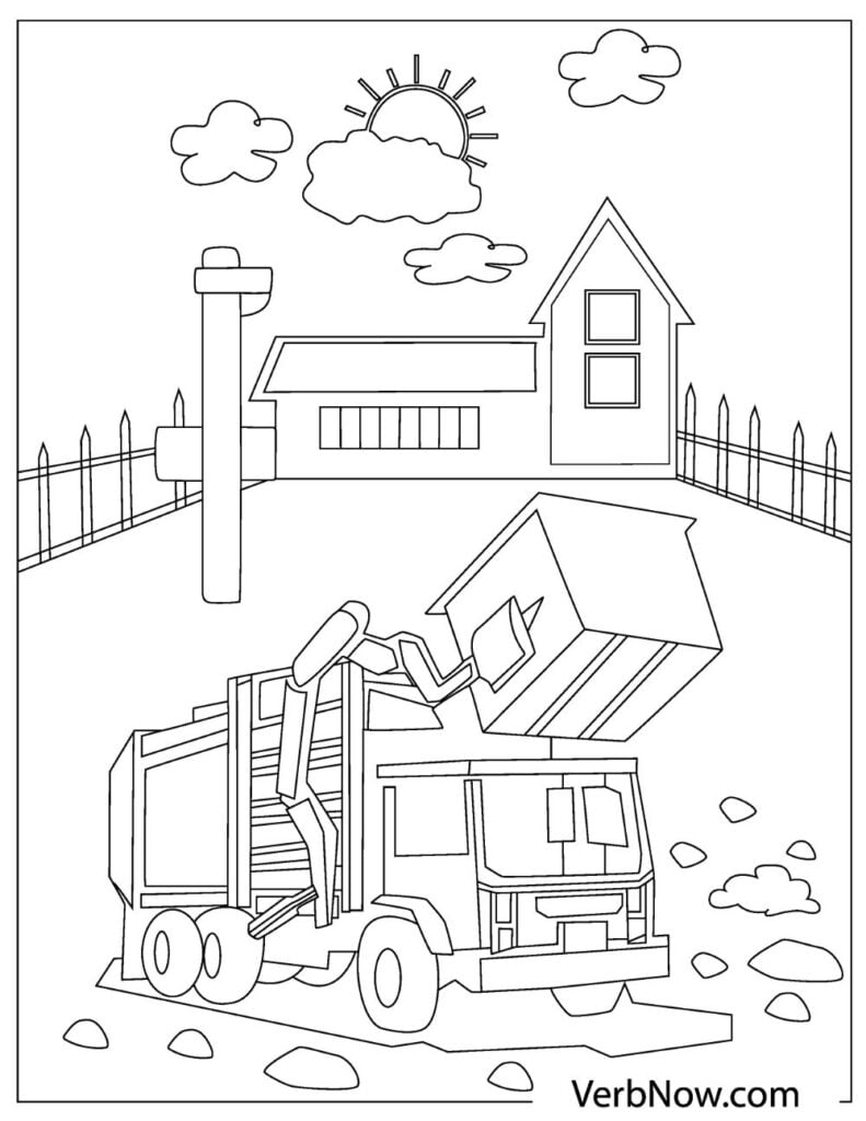 Free TRUCKS Coloring Pages for Download (Printable PDF) - VerbNow