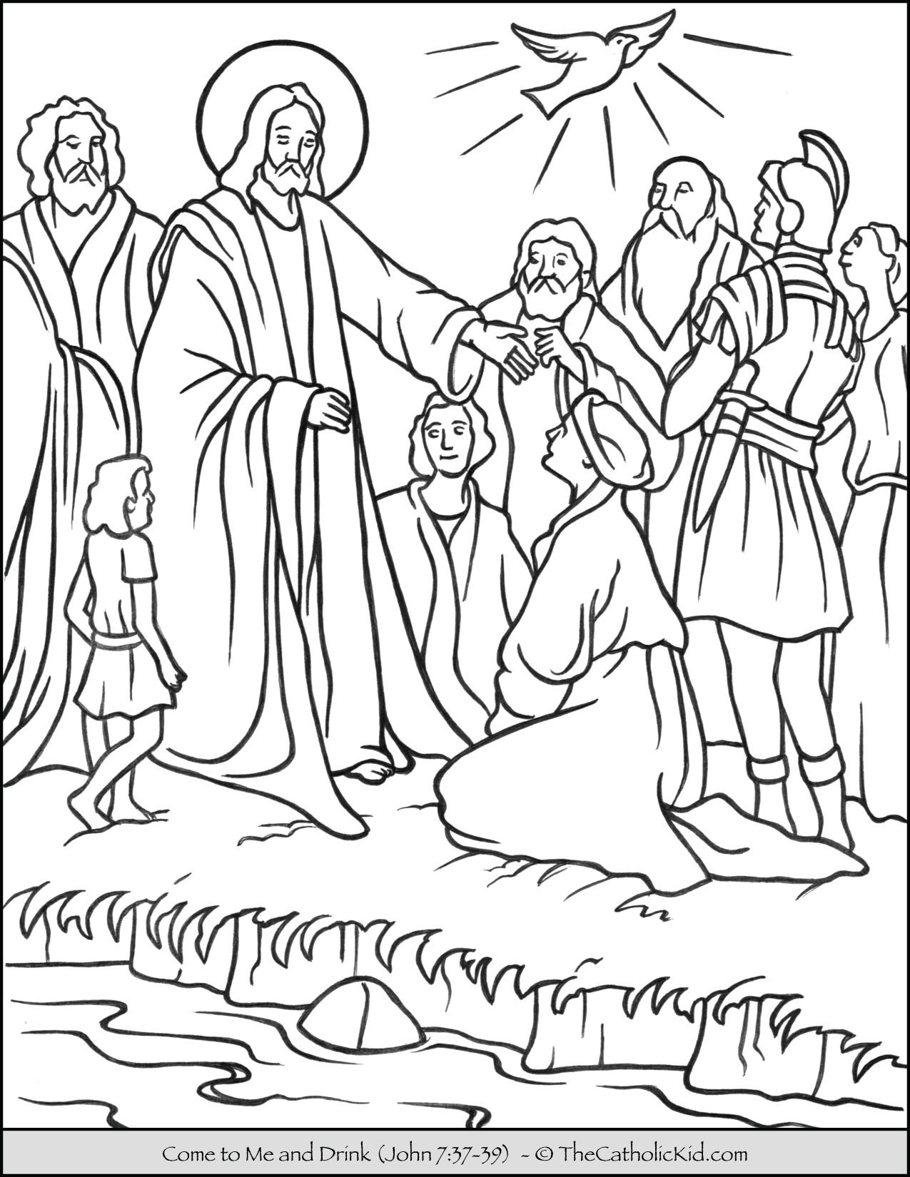 Holy Spirit Archives - The Catholic Kid - Catholic Coloring Pages and Games  for Children