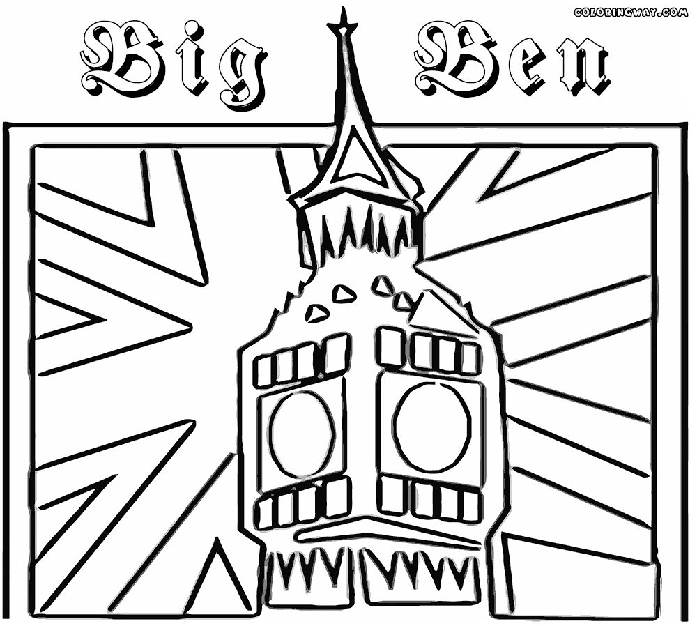 Big Ben coloring pages | Coloring pages to download and print
