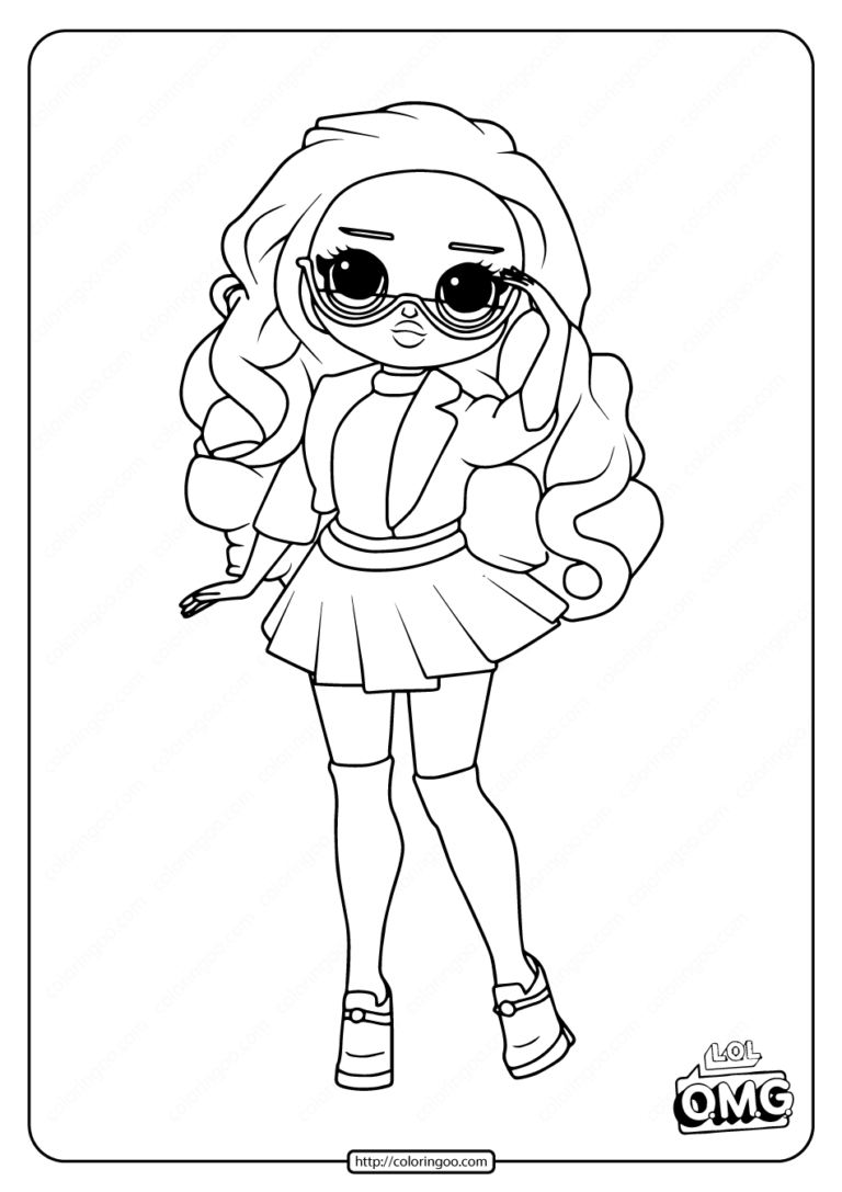 LOL Surprise OMG Class Prez Doll Coloring Page