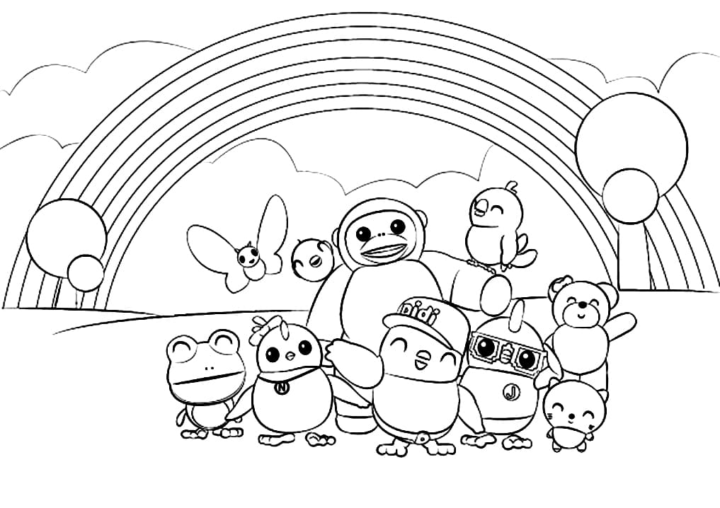 Didi and Friends Coloring Page - Free Printable Coloring Pages for Kids