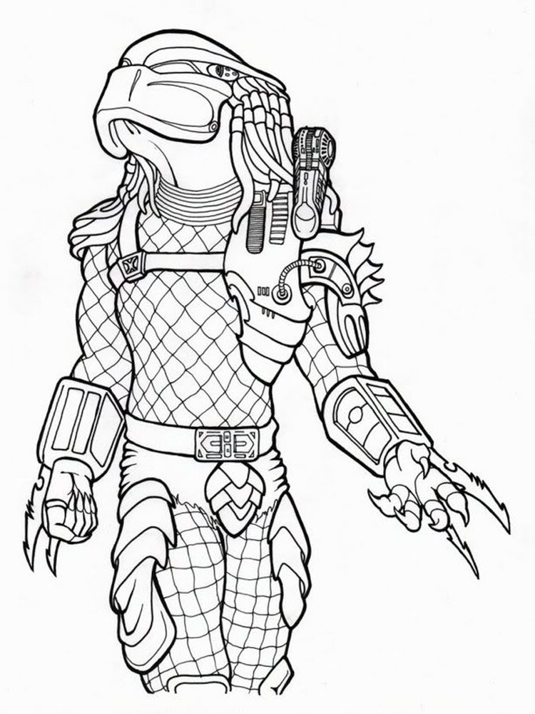 A Predator Coloring Page - Free Printable Coloring Pages for Kids