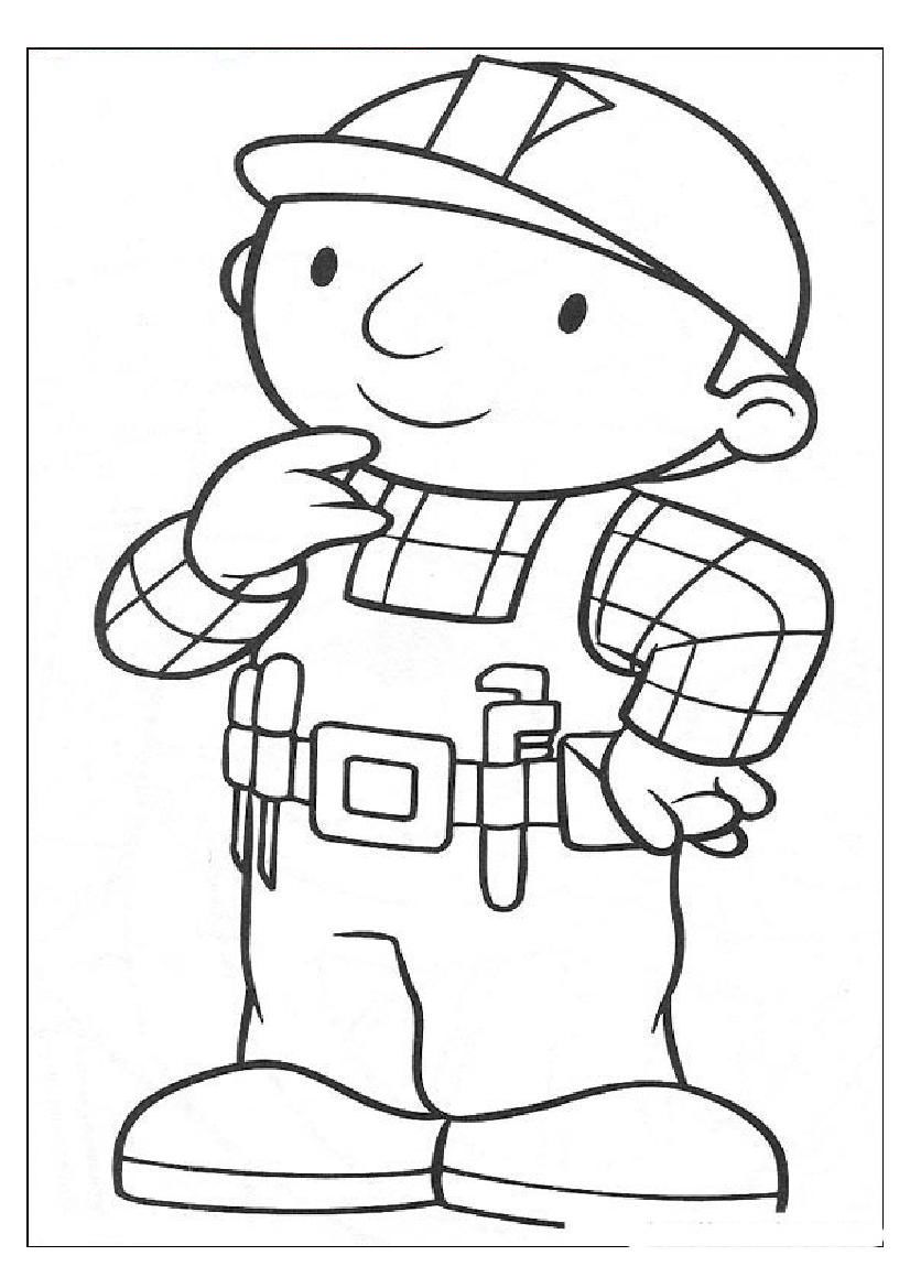 Bob The Builder Coloring Pages Valentine's Day - Coloring Pages ...