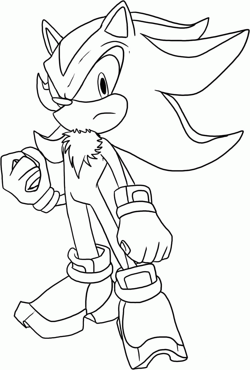 Pictures Of Shadow The Hedgehog To Color - Coloring Pages for Kids ...