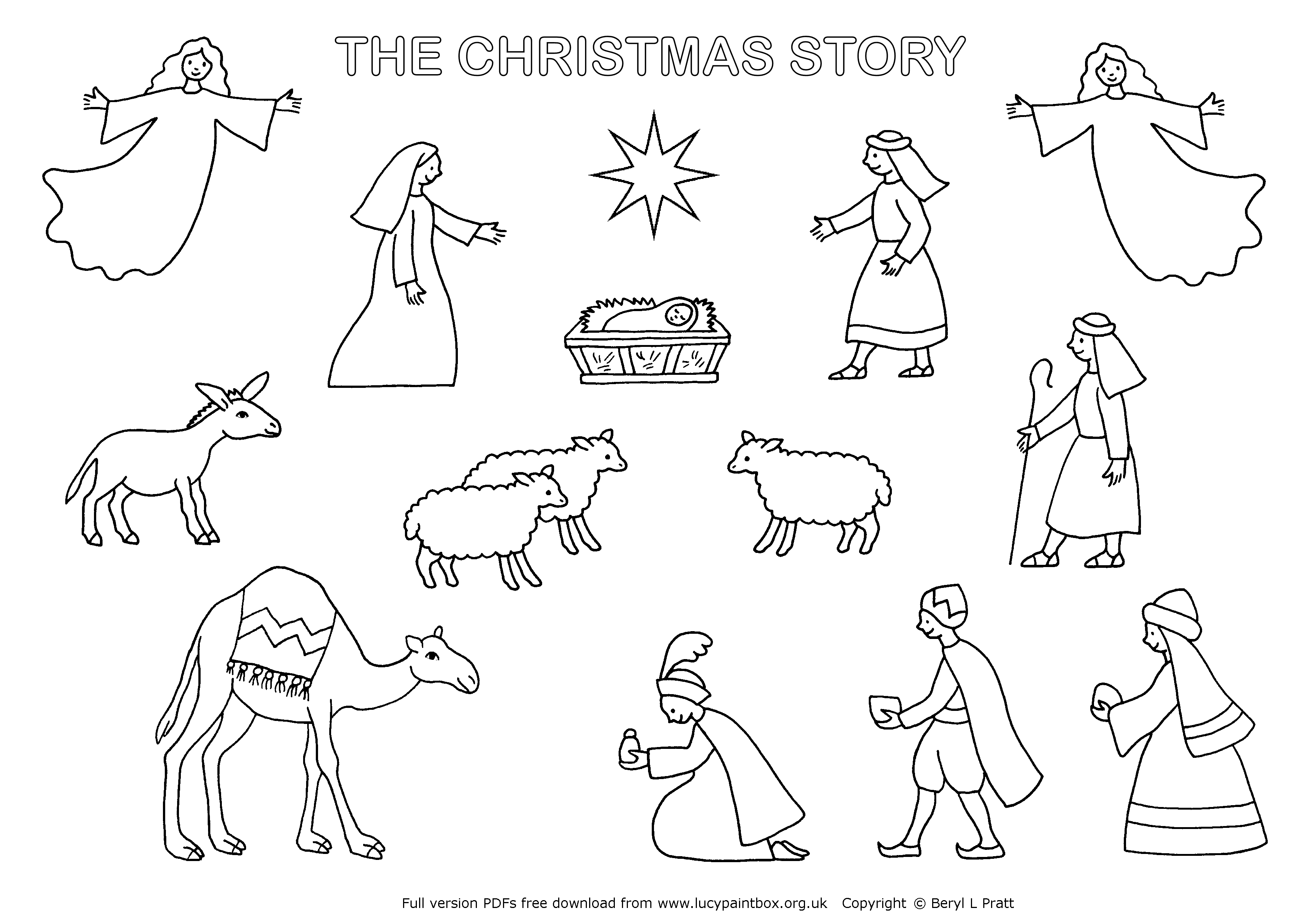 Bethlehem Stable Coloring Pages - Coloring Pages For All Ages