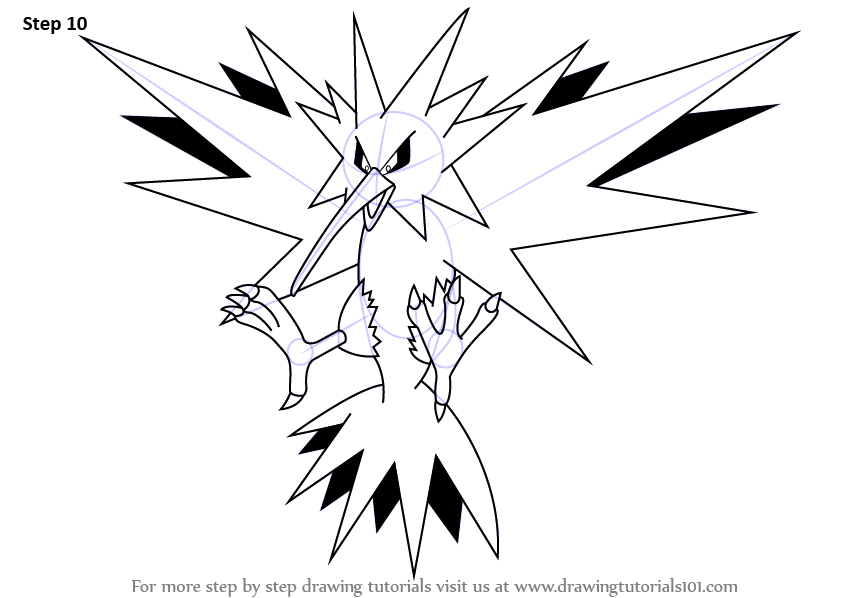 Zapdos Pokemon Coloring Pages