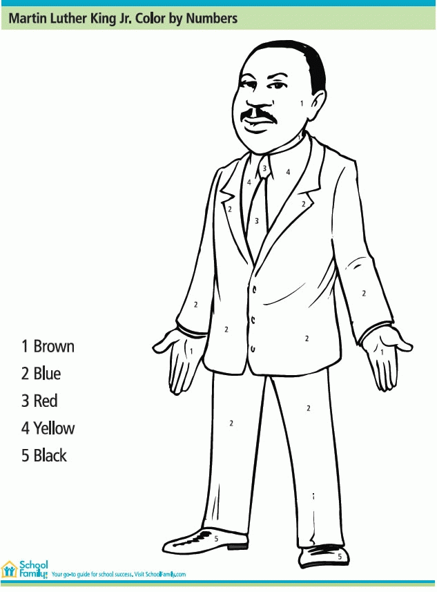 Randomized I Have A Dream Say Martin Luther King Jr Coloring Page ...