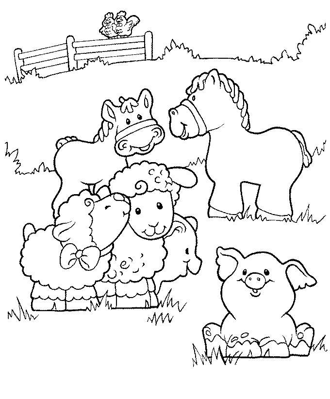 Farm Animal Coloring Pages | UniqueColoringPages