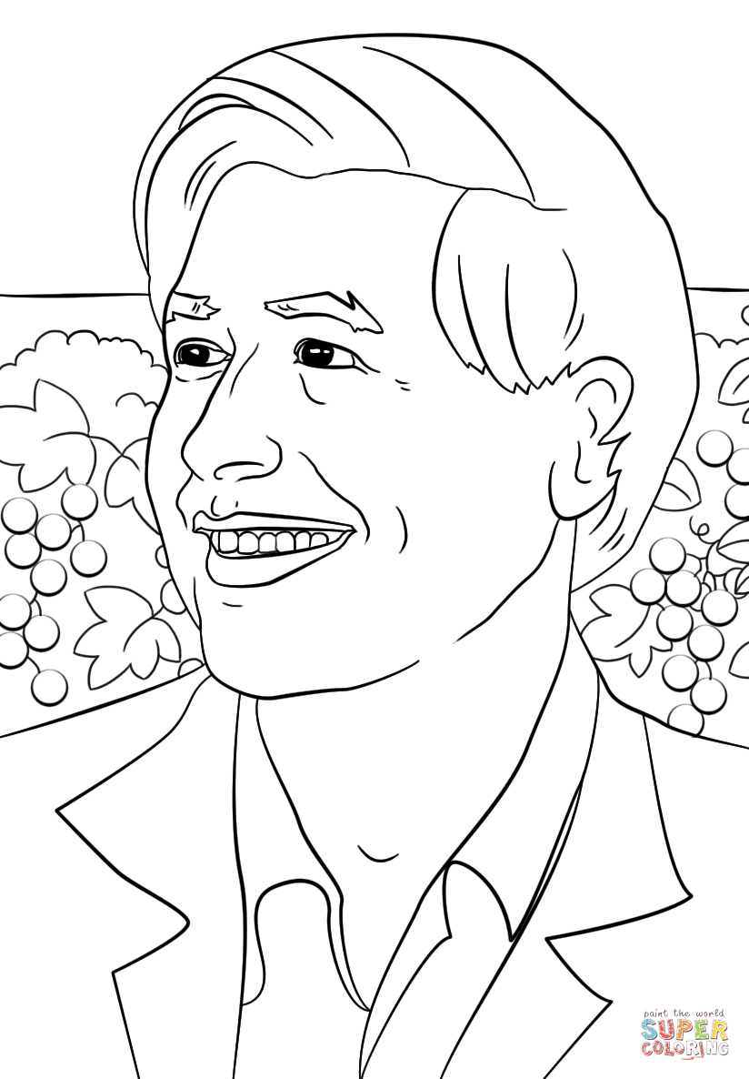 Cesar Chavez coloring page | Free Printable Coloring Pages