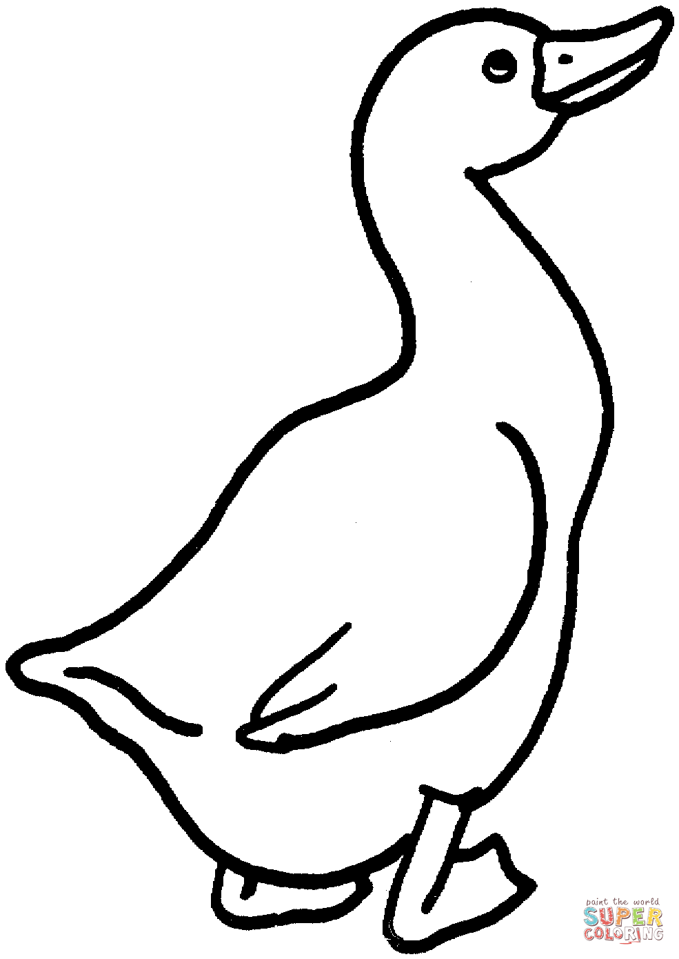 Goose coloring page | Free Printable Coloring Pages