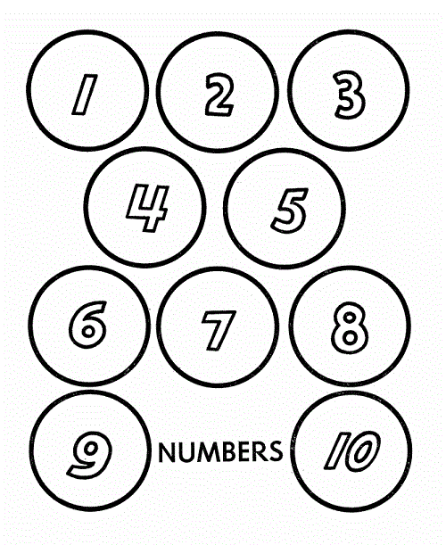 Number 1-10 Coloring Pages - Get Coloring Pages