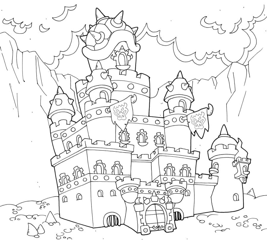 Castle Coloring pages - 100 Printable coloring pages