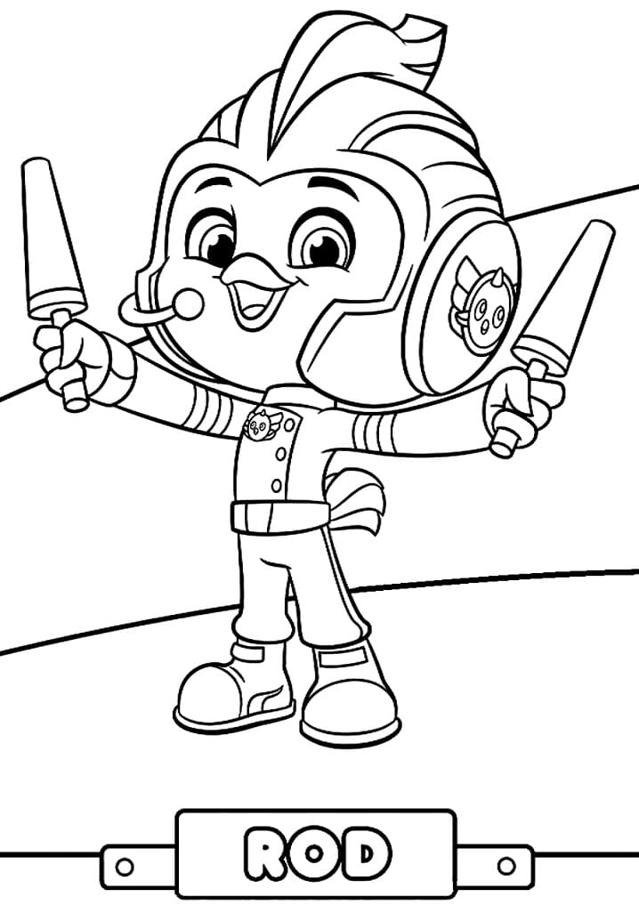 Rod Top Wing Coloring Page - Free Printable Coloring Pages for Kids