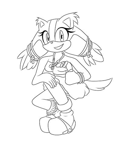 10 Best Sonic Sticks Coloring Pages - Coloring Play