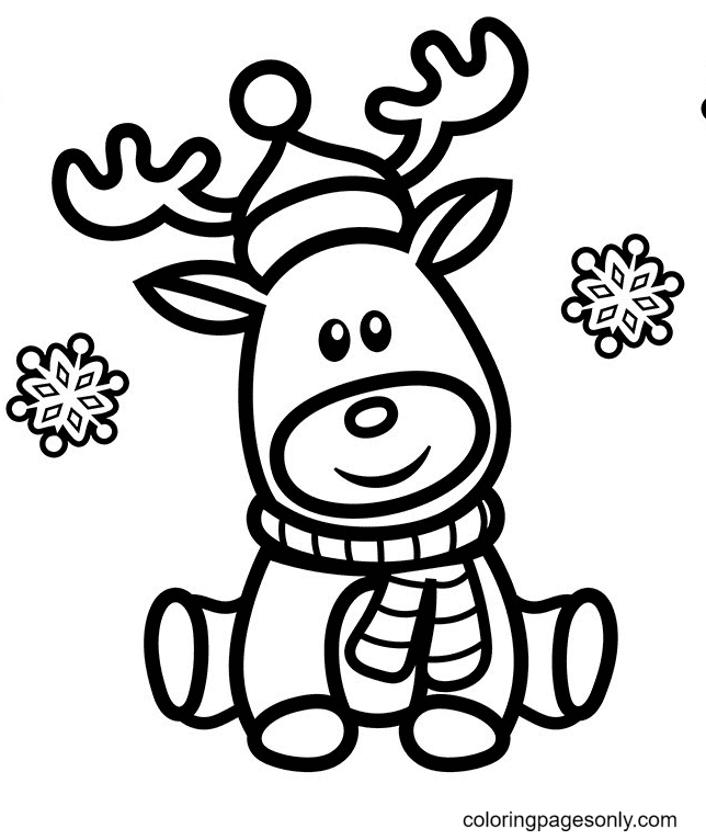 Reindeer Coloring Pages - Coloring Pages For Kids And Adults