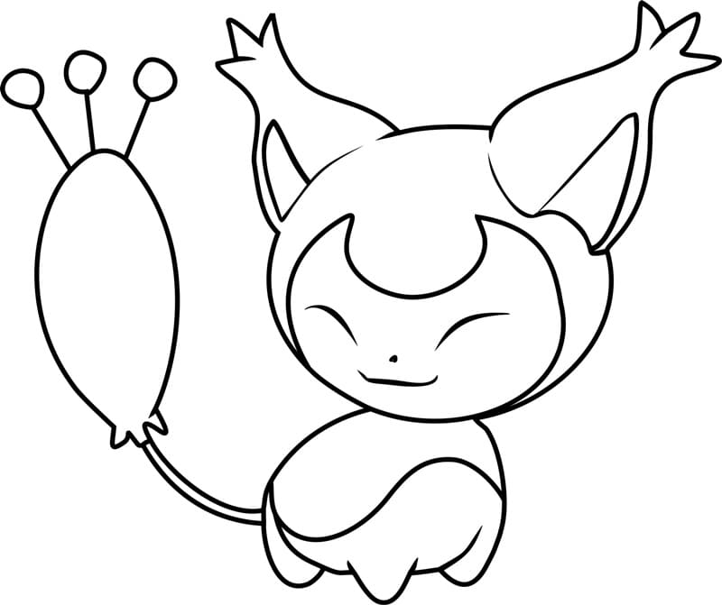 Skitty Pokemon Coloring Page - Free Printable Coloring Pages for Kids