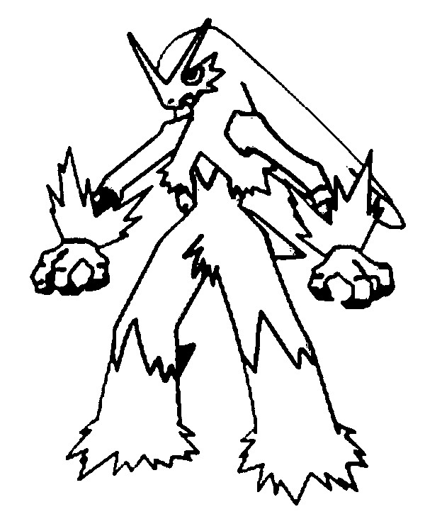 Coloring Pages Pokemon - Blaziken - Drawings Pokemon