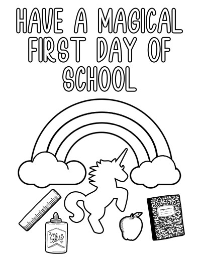 Free Back to School Coloring Pages for Kids - Amy's Balancing Act