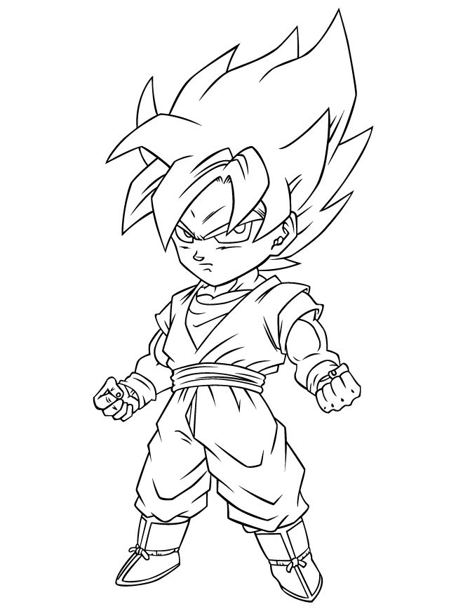 Dragon Ball Z Free Coloring Page | Super coloring pages, Dragon ball image,  Goku drawing