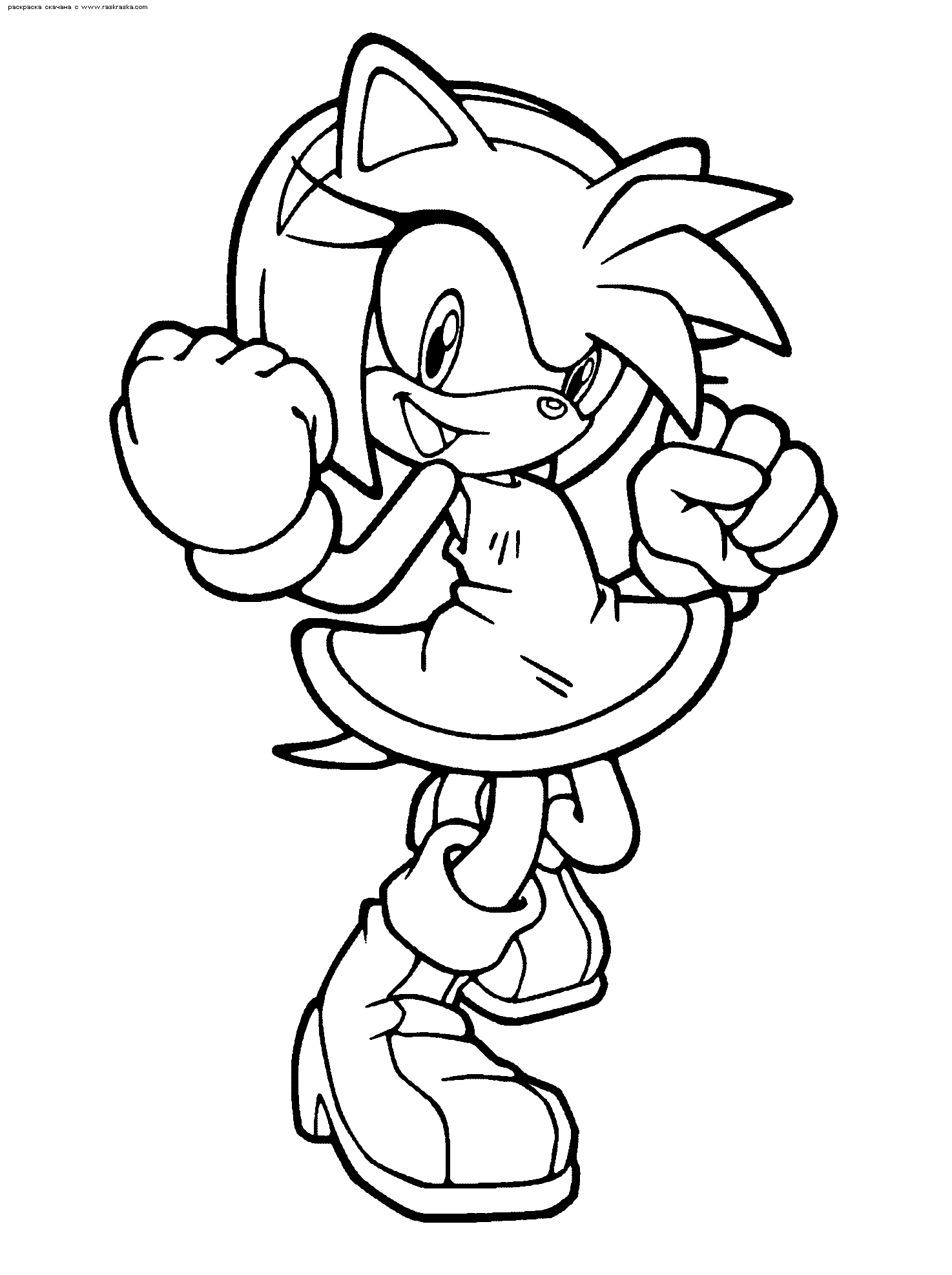 sonic the hedgehog amy coloring pages - Clip Art Library